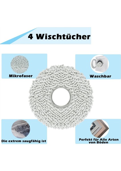 Ecovacs T30 Pro Max Robot Süpürge Ana Yan Fırça Paspas Bezi Toz Torbaları Yedek Parçalar Aksesuarlar (Yurt Dışından) fırsatları