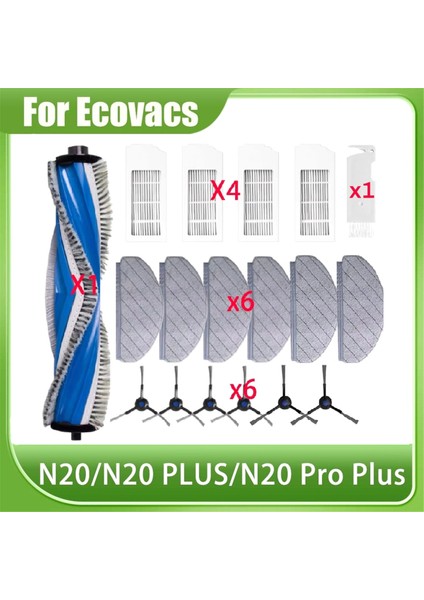Ecovacs Deebot N20 PLUS/N20/N20 Pro Plus Robot Süpürge Ana Yan Fırça Hepa Filtre Paspas Bezi Pedleri Yedek Parçalar Için Uygundur (Yurt Dışından) fiyatları