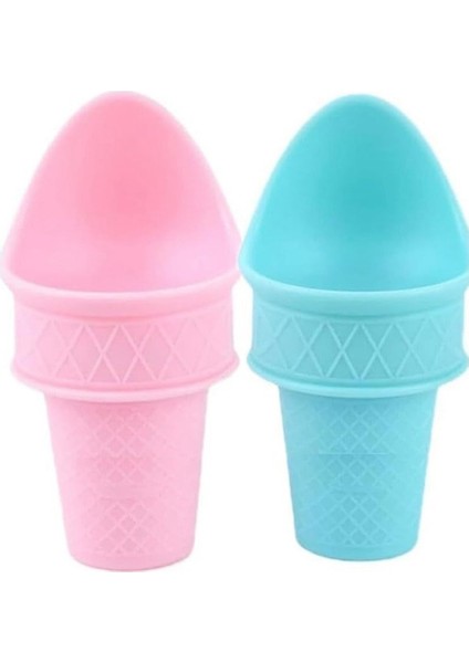 Dondurma ve Popsicle Alet Seti Dondurma Kaşığı, Yeniden Kullanılabilir Mini Kepçe Külah Seti, Iyi Tutuşlu Plastik Kurabiye Pişirme Kabı (Yurt Dışından)