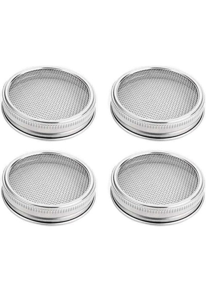 Filiz Yetiştirmek Için Geniş ve Geniş Ağızlı Kavanoz Için 4'lü Paslanmaz Çelik Filizlendirme Kavanozu Kapağı (Yurt Dışından) fiyatları