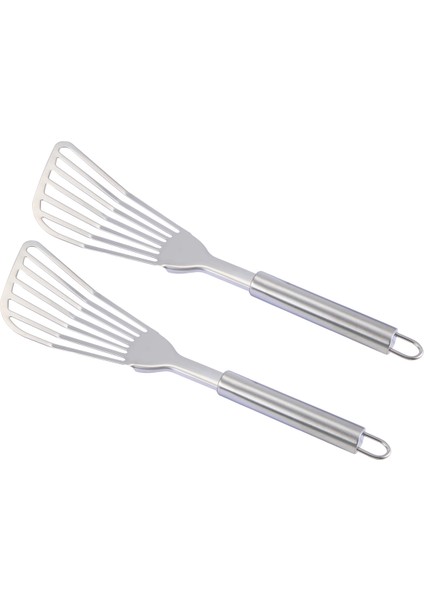 Balık Spatulası, 2'li Paket Paslanmaz Çelik Balık Çevirici, Fırçalanmış Paslanmaz Saplı 12,5 Inç Mutfak Kurabiye Spatulası (Yurt Dışından) modelleri