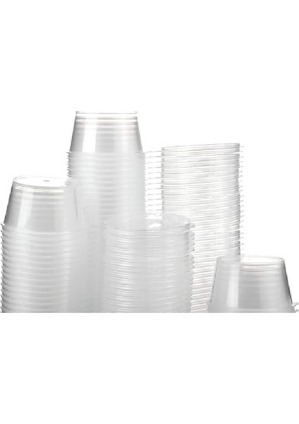 200 Takım Plastik Tek Kullanımlık Porsiyon Bardakları Kapaklı 40 ml Hava Geçirmez Sufle Kapları Sos Kapları Shot Bardakları (Yurt Dışından)