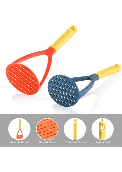 Patates Ezici, Plastik Patates Püresi Ezici, Renkli Gıda Ezici, Patates, Meyve ve Sebzeler Için Ezici Mutfak Aleti (Yurt Dışından) fiyatları