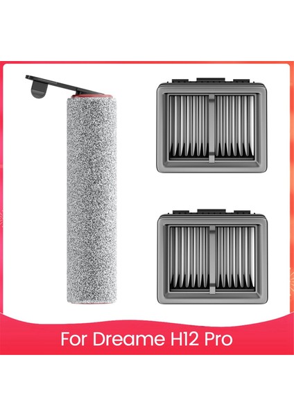 Dreame H12 Pro Islak Kuru Elektrikli Süpürge Için Yedek Vakum Filtreleri ve Silindir Fırçaları, Verimli Yedek Filtreler (Yurt Dışından)