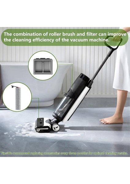 Dreame H12 Pro Islak Kuru Elektrikli Süpürge Için Yedek Vakum Filtreleri ve Silindir Fırçaları, Verimli Yedek Filtreler (Yurt Dışından) indirimleri