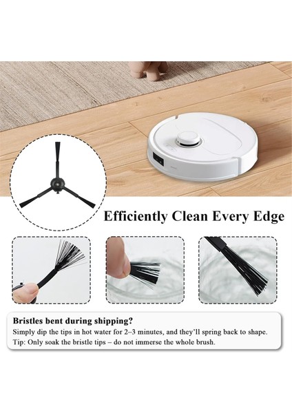 Roborock Q Revo/qrevo S/qrevo Pro/qrevo Master/s8/s8+/ S8 Pro Ultra/q5/q7 Elektrikli Süpürge Parçaları Için Yan Fırça Yedekleri (Yurt Dışından) fiyatları