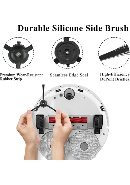 Roborock Q Revo/qrevo S/qrevo Pro/qrevo Master/s8/s8+/ S8 Pro Ultra/q5/q7 Elektrikli Süpürge Parçaları Için Yan Fırça Yedekleri (Yurt Dışından) indirimleri