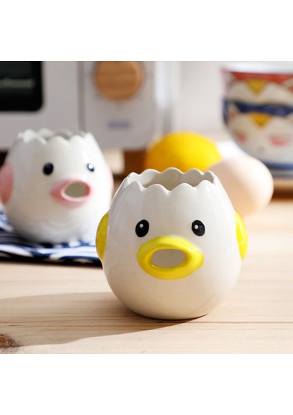 Seramik Yumurta Ayırıcı Beyaz Yumurta Sarısı Ayırıcı Yaratıcı Yumurta Sıvı Filtresi Pişirme Gereçleri Yumurta Tutucu Mutfak Gereçleri Sarı (Yurt Dışından) modelleri