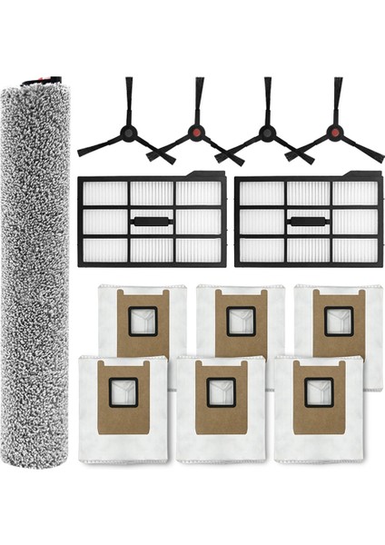 Eufy E25/E28 Omni Robot Süpürge Için Aksesuar Seti - Fırçalar, Filtreler ve Toz Torbaları Dahil Yedek Parçalar (Yurt Dışından)