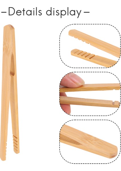 10 Parça Bambu Tost Maşası, Bambu Maşa 7 Inç Tost Maşası Doğal Bambudan Yapılmış Tost Ekmeği Turşuları Için Mükemmel (Yurt Dışından) indirimleri