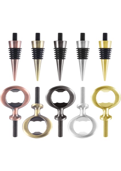 10 Adet Metal Şişe Açacağı ve Şarap Tıpası Boş Paslanmaz Çelik Düz Şişe Açacağı Ek Parçaları Kiti Bira Açacağı Donanımı (Yurt Dışından) modelleri