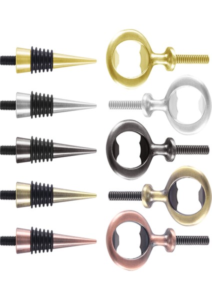 10 Adet Metal Şişe Açacağı ve Şarap Tıpası Boş Paslanmaz Çelik Düz Şişe Açacağı Ek Parçaları Kiti Bira Açacağı Donanımı (Yurt Dışından) fırsatları
