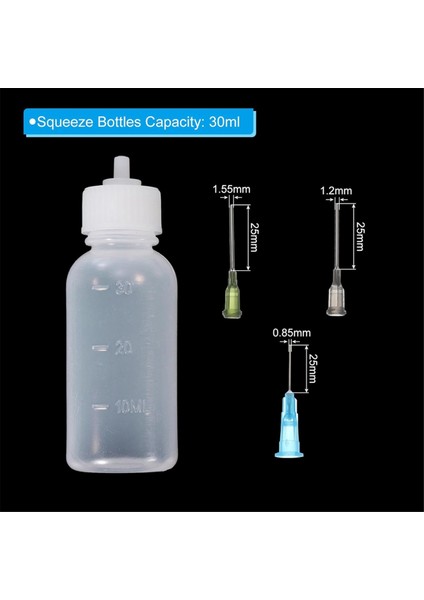 Oz Hassas Aplikatör Şişeleri, 4 Adet 30 ml Iğne Ucu Sıkma Şişesi Küçük Sıkma Şişeleri Mini Iğne Şişesi (Yurt Dışından) fiyatları