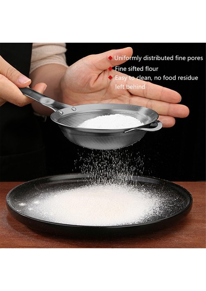 Mutfak Için 2'li Set, Ince Gözlü Paslanmaz Çelik Küçük Süzgeç, Saplı Metal Mini Elek (Yurt Dışından) indirimleri