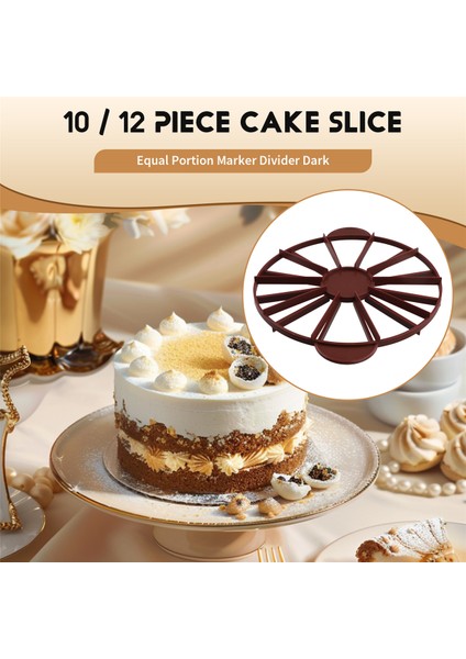 Pasta Ayırıcı Dilim Pasta 10 / 12 Parça Eşit Porsiyon Işaretleyici Ayırıcı Koyu Kırmızı (Yurt Dışından) fırsatları
