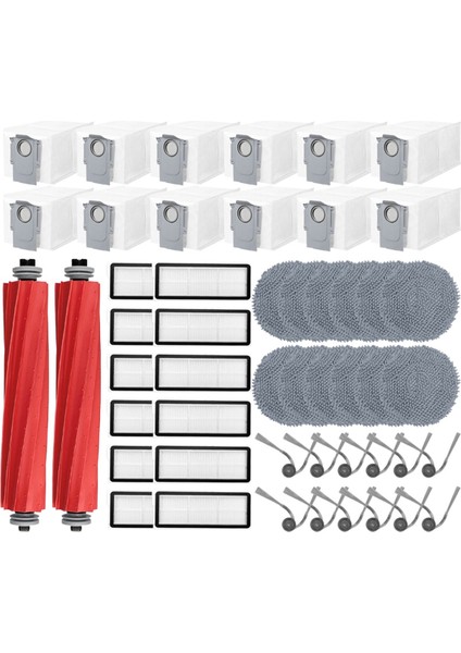 Roborock Qv 35A / Qv 35S / Qr 598 / Qr 798 / Qrevo L Vakum Ana Yan Fırça Filtre Paspas Toz Torbası Yedek Parçaları (Yurt Dışından)