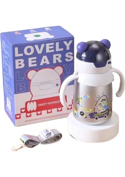 Çocuk 316 Yalıtımlı Su Isıtıcısı Termos Bardak Sıcak Su (Yurt Dışından)