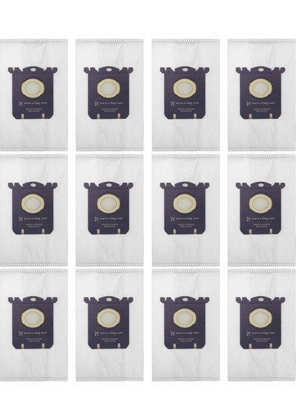 Electrolux S-Bag Classic Elektrikli Süpürge EL200F EL200F EL4100 EL4200 EL6985 EL7000 EL85009 Için Toz Torbası (12 Adet) (Yurt Dışından)