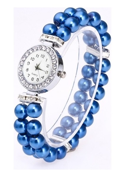 Kuvars Saatı Bayanlar Elmas Kristal Bilezik Izle Kadın Rahat Inci Dizi Izle Dijital Kuvars Kol Saati Casıo (Yurt Dışından)