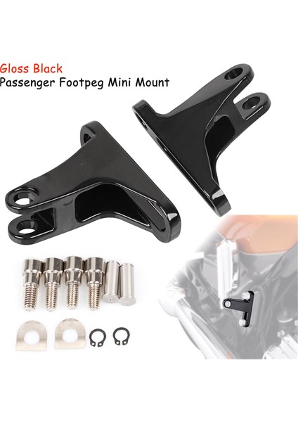 Harley Electra Street Road Glide Için Siyah Arka Yolcu Footpeg Mini Mount 93- (Yurt Dışından) fırsatları