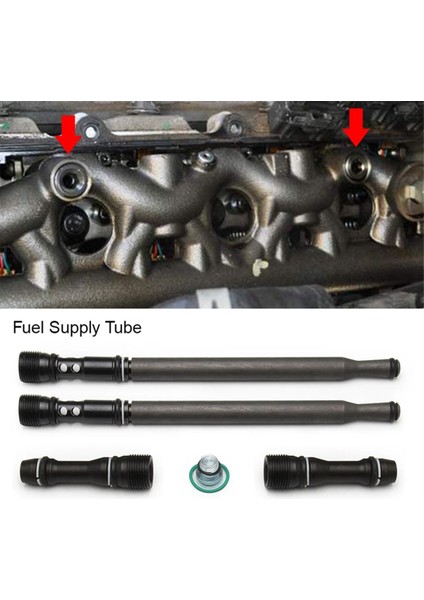 Otomatik Inme Güncellenmiş Stand Boru Kukla Fiş Kiti Ford E-350 E-450 F-250 F-350 6E7Z-9A332-A 6E7Z9A332A (Yurt Dışından) modelleri