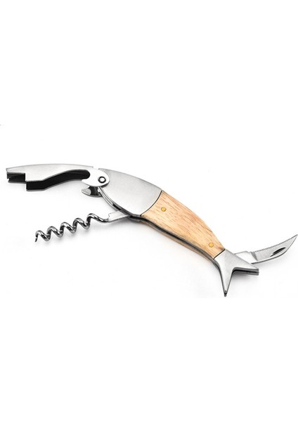 Ahşap Saplı Balık Şeklinde Şarap Şişesi Açacağı, Metal Şişe Açacağı, Taşınabilir Şişe Açacağı, Hediye Şarap Şişesi Açacağı (Yurt Dışından) fiyatları