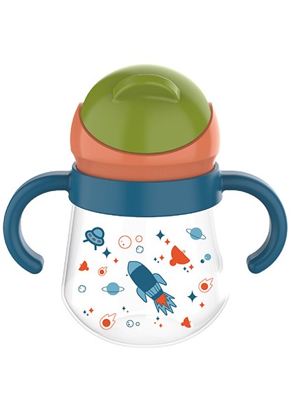 Çocuk Öğrenme Içme Bardak Pipetli Bardak Toddler Su (Yurt Dışından)