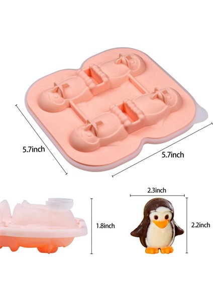 Penguen Buz Küpü Kalıbı, Eğlenceli Şekilli Buz Küpü Tepsisi, Içecekler, Kokteyller, Buzlu Kahveler ve Yeşiller Için 4 Sevimli Penguen Buz Topu Yapın (Yurt Dışından) fiyatları