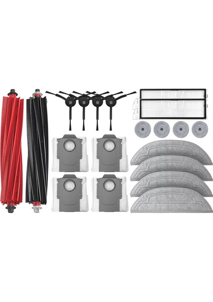 Roborock S8 Maxv Ultra Robot Süpürge Ana Yan Fırça Hepa Filtre Paspas Torbası Süpürge Değişimi (Yurt Dışından)