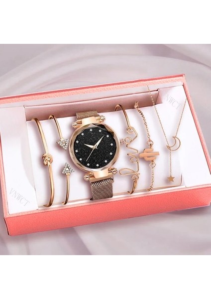 Kadın Izle Bilezik Lüks Elmas Gül Altın Bayanlar Kol Saati Manyetik Kadın Bilezik Izle Kadın Saat Casıo (Yurt Dışından)