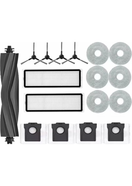 Dreame Bot L10S Plus Robot Süpürge Silindiri Yan Fırça Hepa Filtre Paspas Pedi Toz Torbası Uzun Ömürlü Yedek Aksesuarlar (Yurt Dışından) modelleri