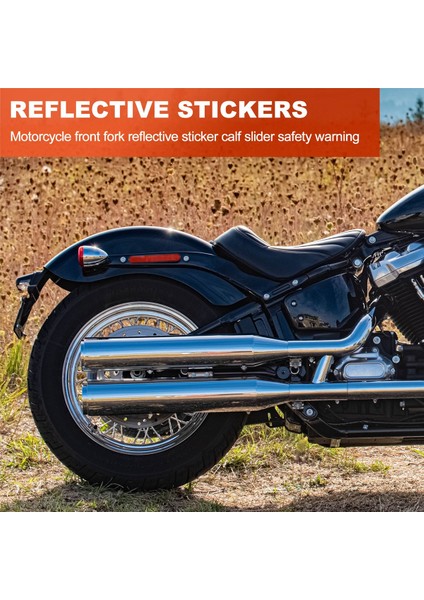 Motosiklet Ön Çatal Reflektör Sticker Alt Bacaklar Softail Sportster Için Güvenlik Uyarısı 883 1200 Fatboy Kırmızı (Yurt Dışından) fırsatları