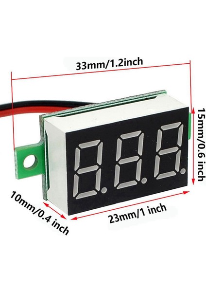 10PCS 2 Teller Mini Dijital Voltmetre Dc 2.5V-40V Dijital Voltaj Test Cihazı LED Ekran Paneli Voltmetre (Yurt Dışından) fiyatları