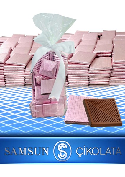 Angelo 100 Lü 600 gr Bebek Pembesi Sargılı Madlen Çikolata modelleri