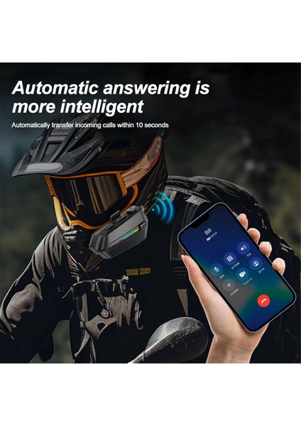 Motosiklet Kaskı Bluetooth Kulaklık 5.3 Gürültü Azaltma Su Geçirmez Bisiklet Büyük Kapasiteli Şarj Kulağı Sabit Mikrofon (Yurt Dışından) indirimleri