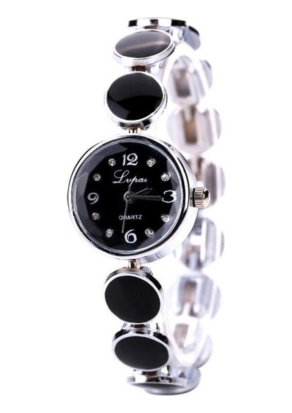 Kadın Bilezik Izle Taklidi Çelik Kemer Bayanlar Izle Yuvarlak Kadran Kadın Izle Kuvars Hareketi Kadın Saat Casıo Seıko (Yurt Dışından)