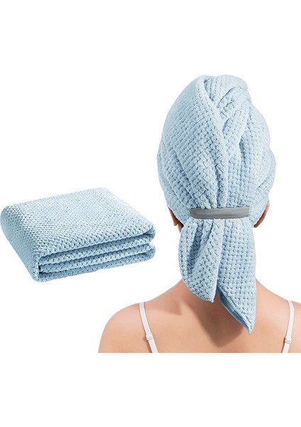 Tek Parçalı Saç Silme Torbası Başörtüsü Emici Hızlı Kuruyan Duş Başlığı (Yurt Dışından)