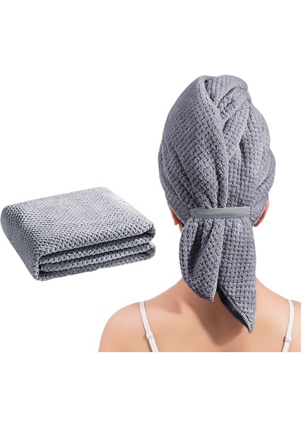 Tek Parçalı Saç Silme Torbası Başörtüsü Emici Hızlı Kuruyan Duş Başlığı (Yurt Dışından)