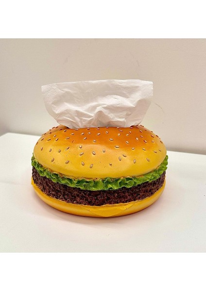 Yaratıcı Eğlenceli Hamburger Kağıt Doku Kutusu (Yurt Dışından)