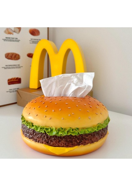 Yaratıcı Eğlenceli Hamburger Kağıt Doku Kutusu (Yurt Dışından) fiyatları