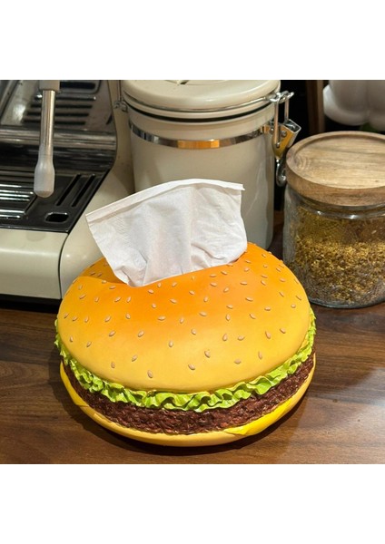 Yaratıcı Eğlenceli Hamburger Kağıt Doku Kutusu (Yurt Dışından) modelleri