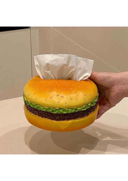 Yaratıcı Eğlenceli Hamburger Kağıt Doku Kutusu (Yurt Dışından) fırsatları