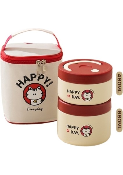 2025 Yeni Vakumlu Ultra Uzun Yalıtımlı Öğle Yemeği Kutusu, Ofis Çalışanları Için 24 Saat Yemek Getirme Aracı (Yurt Dışından)