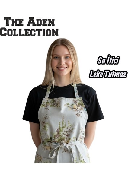 Su Iticili Mutfak Önlüğü Manzara Desenli modelleri