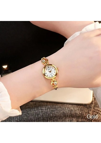 Altın Moda Aşk Bilezik Izle Küçük Kadran Kuvars Kol Saati Rahat Kadınlar Için Bilezik Etrafında Bilek Izle Casio Seiko (Yurt Dışından)
