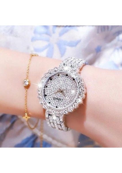 Lüks Bayan Saatler Altın Kristal Bayanlar Bilezik Izle Moda Kuvars Saatı Relogio Feminino Paslanmaz Çelik Saat Casıo Seıko (Yurt Dışından) fiyatları