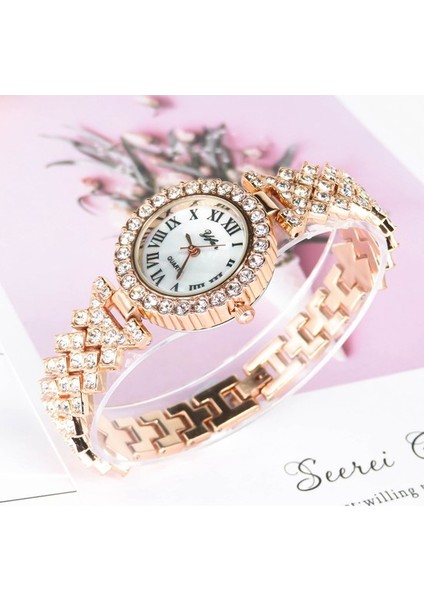 Altın 2 Adet/takım Lüks Gül Altın Bilezik Kadınlar Için Saatler Bayanlar Elbise Kuvars Saat Casıo (Yurt Dışından) fiyatları