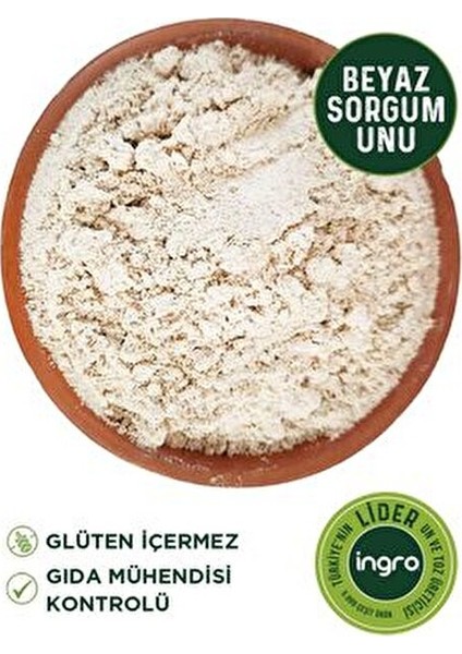 Beyaz Sorgum Tohumu Unu Glütensiz 1000 gr Sağlıklı Beslenme İçin Uygun fiyatları