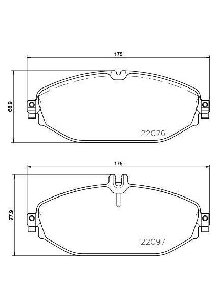 671505 - Fren Balatası On Mercedes W205 S205 C205 A205 C257 W213 S213 A238 C238