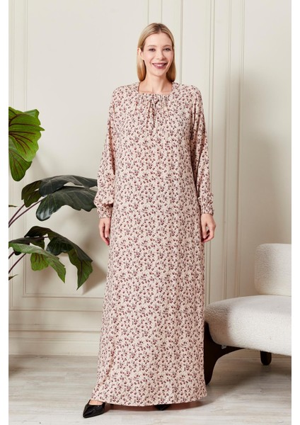 Kadın Büyük Beden Kare Yaka Çıtır Elbise